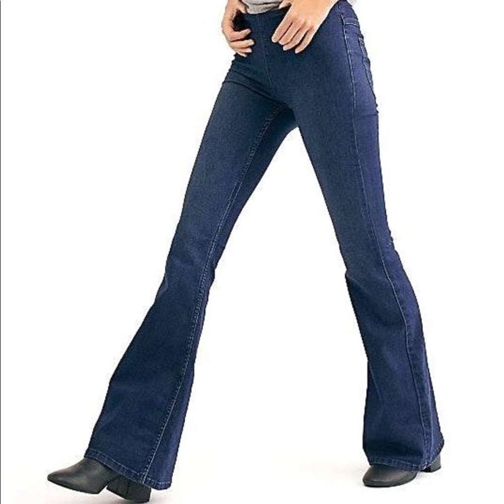NWTFree People Flare Penny Pull On Denim Jean Sz26